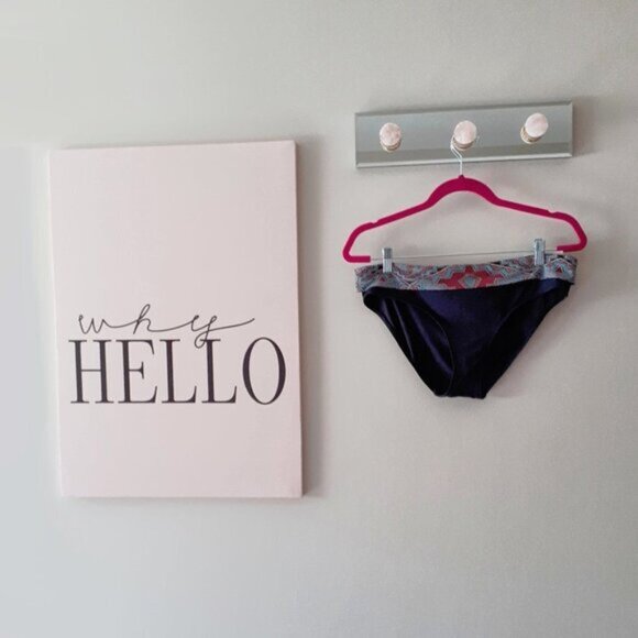 NWOT Skye black & multicolour print bikini bottom - Picture 5 of 7